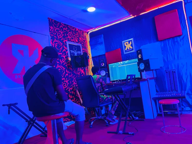 Main recording studio with mixing console